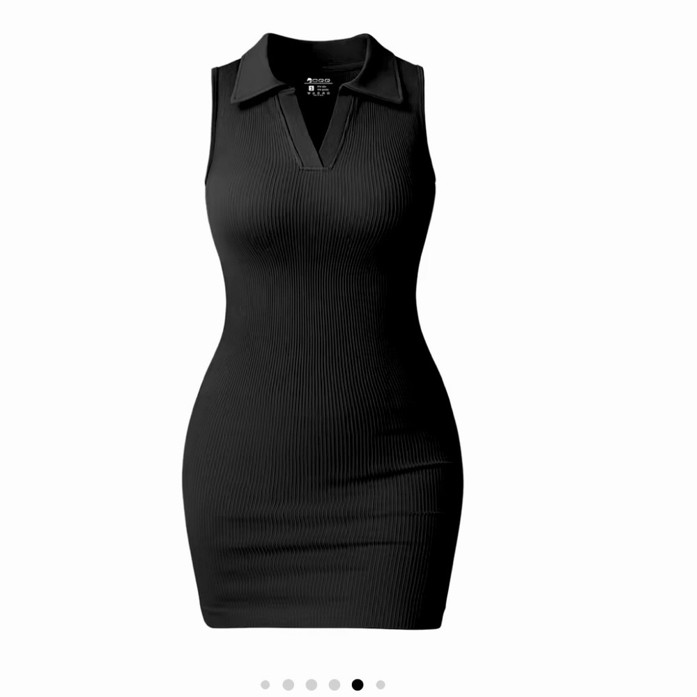 Brand new never worn black OQQ Spring dress
The material snatches the waist